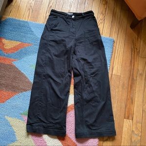 Everlane Black High Waist Wide Leg Pants Size 00